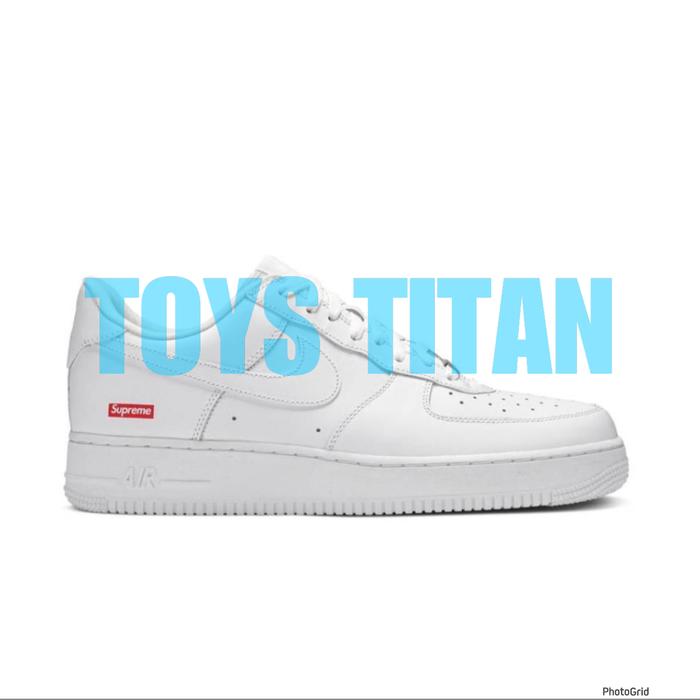Nike Supreme x Air Force 1 Low Box Logo White