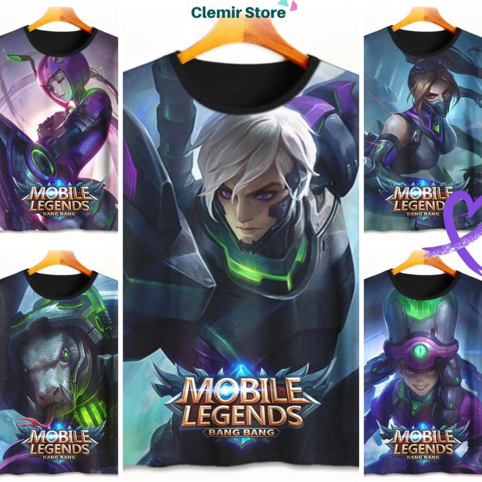 Kaos Anak Mobile Legends Skin Venom Angela Grock Gusion Hanabi Harley