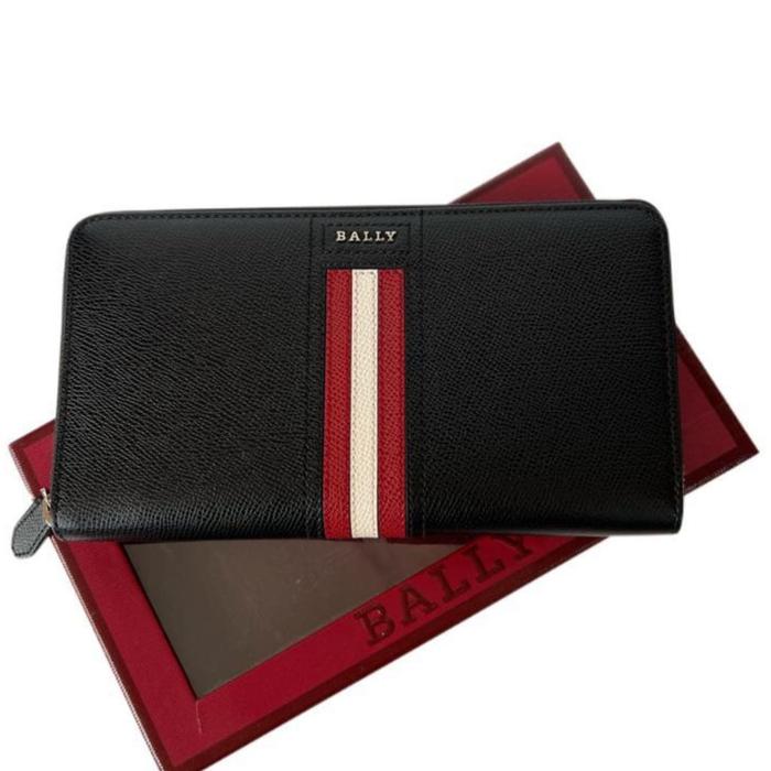 Dompet Pria Bally Tevyn Bovine Embossed Black Original