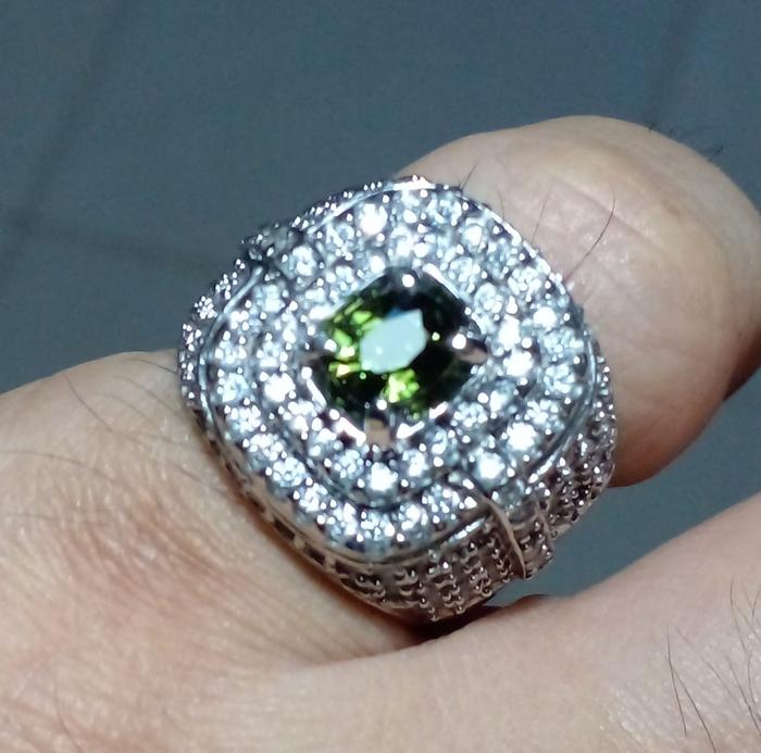 Green Sapphire Ring Perak HM plus Memo