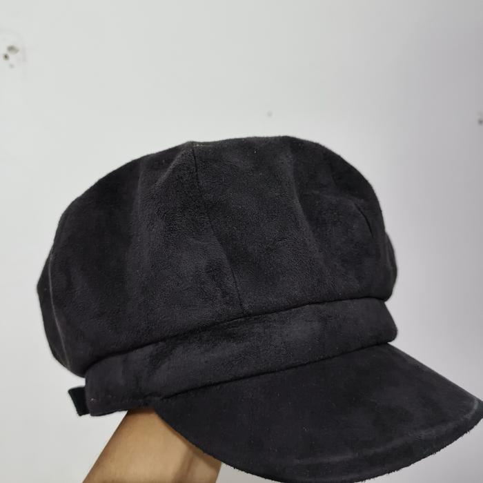 Topi newsboy cap  browny standard japan original we go uniqlo