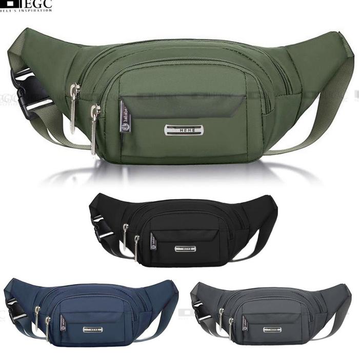 Obral Tas Pinggang Pria Hehebag/ Sling Bag Pria Nylon/ Tas Slempang Sam-81123