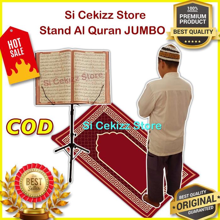 Terbatas Stand Mushaf Al Quran Jumbo Dudukan Besi Al Quran Lansia Untuk Mushaf Kabir - Ori Premium