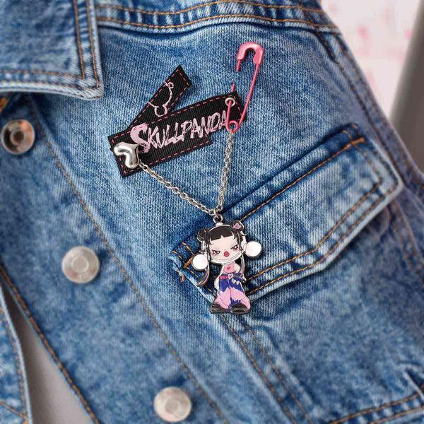 (Selected) Badge Pendant - Skullpanda Cheers To Myself Series ready stock Skullpanda pendant Skullpa