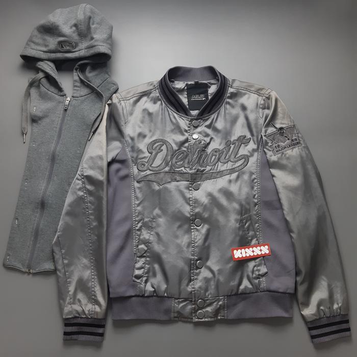 Vintage MLB Detroit Tigers Jacket with removable hoodie