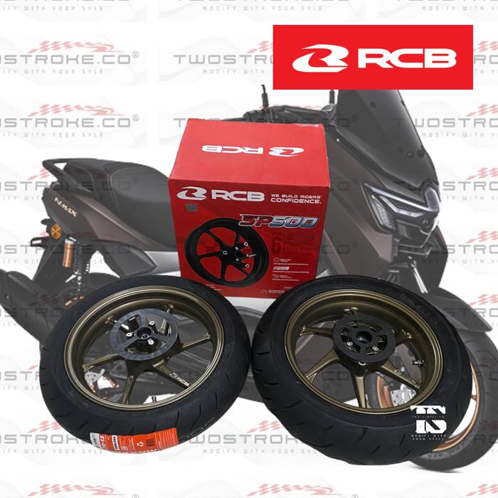 Velg RCB SP500 Nmax Turbo Set Ban Maxxis Victra Ukuran Standar // Velg RCB Nmax New By RCB SP 500 Da