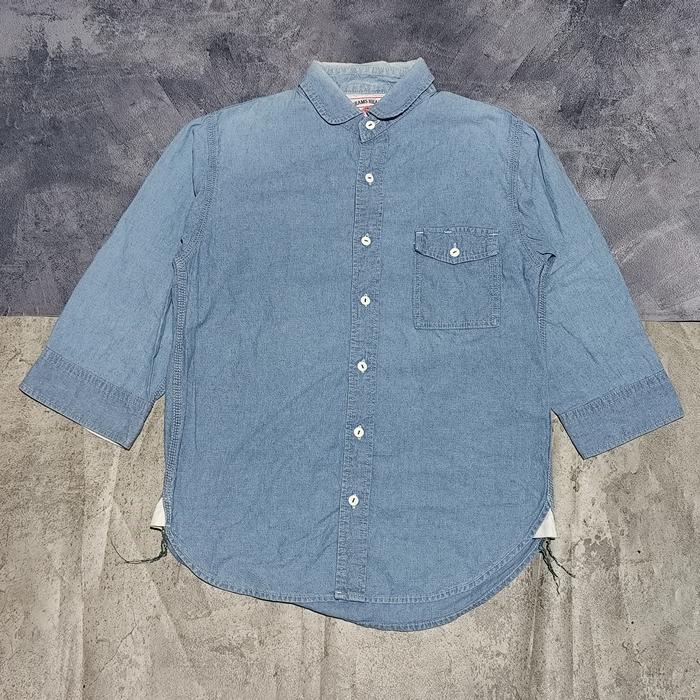 kemeja denim jeans pria beams bekas
