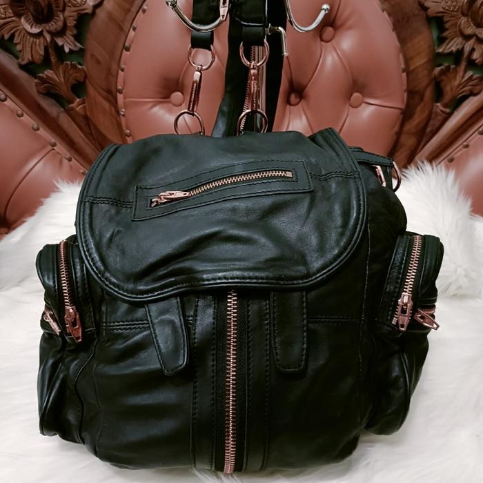 Alexander Wang  Rosegold HW Full Leather Bag Unisex