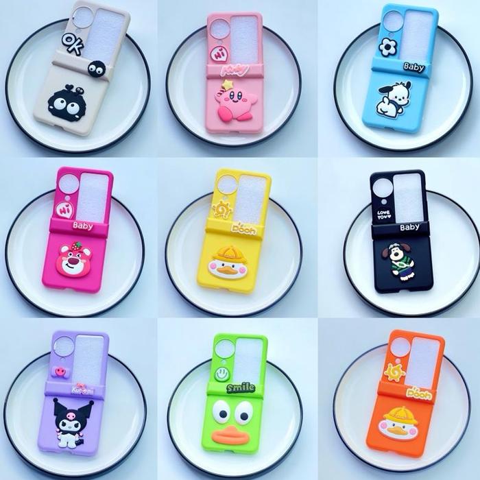 READY STOCK Characters Cute Case 360 FULL PROTECTION Colorful Korean Kawaii Sanrio Kuromi Hello Kitt