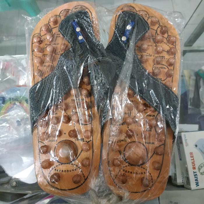 sandal terapi kayu jepit / sandal refleksi kayu