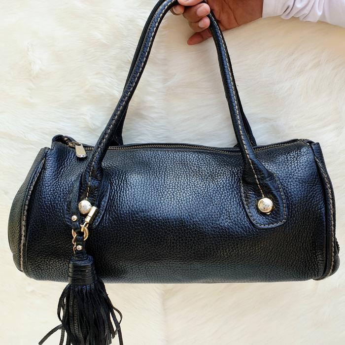 Tas Anne Klein Boston Bag Tote Bag Handbag Kulit Asli Wanita