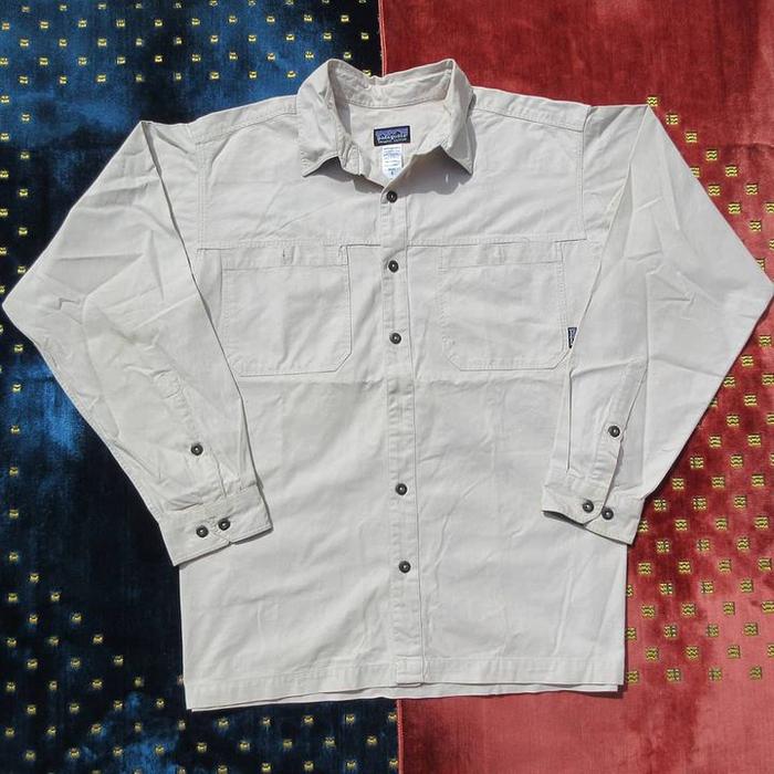 Patagonia Semi Jackets shirts PATAGONIA Shirt Strecth Outdoor Size L 100 % Organic Cotton patagon