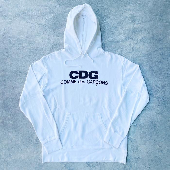 play comme des Garcons cdg true white hoodie authentic original