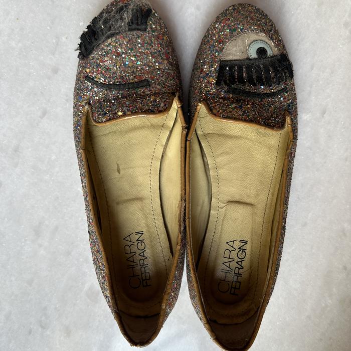 Preloved Chiara Ferragni Glitter Shoes size 38