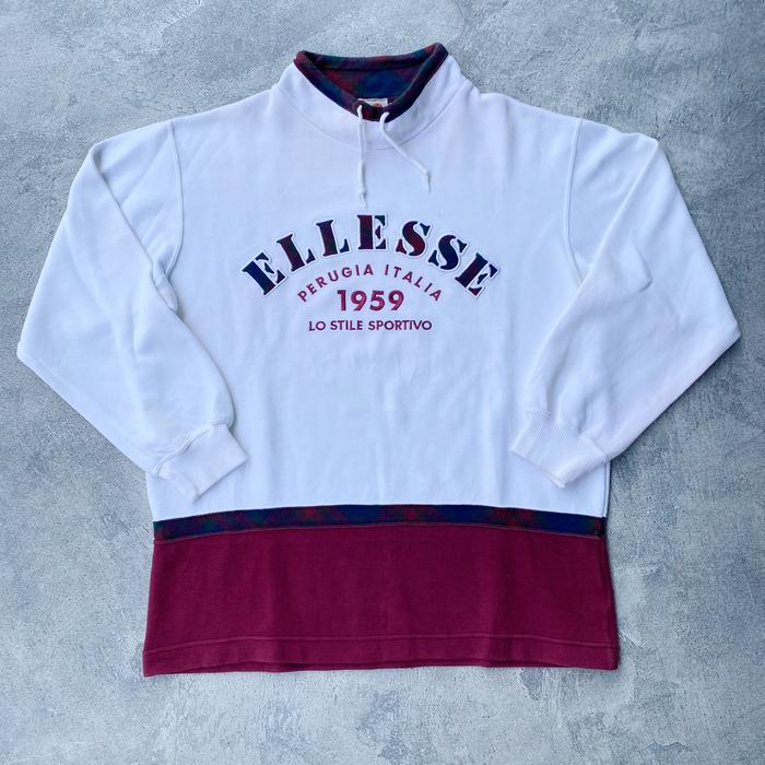 vintage ellesse perugia italia sweatshirt authentic original