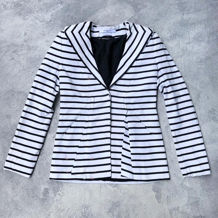 Givenchy black white stripe tailored Blazer Jacket authentic original