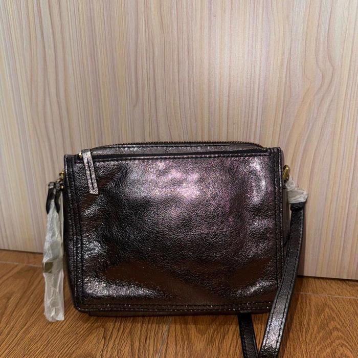 Tas Fossil Campbell Crossbody Silver/Gun Metal