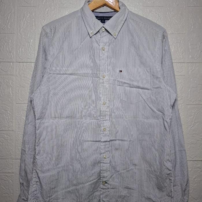 KEMEJA STRIPED TOMMY HILFIGER L SECOND THRIFT