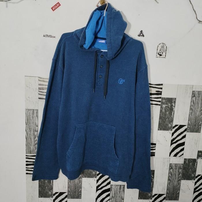 Hoodie Vans Half Button basic logo bordir