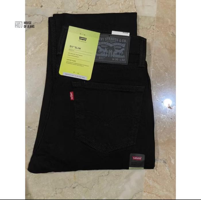 Celana Jeans Pria 511 Original Slim Stretch Black 511-1907