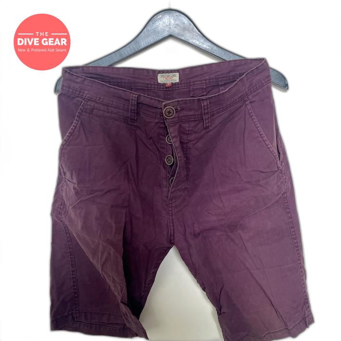 Celana Pria NEXT The Chino Short Ungu Size 30 small Thrifting Preloved Second Bekas Murah