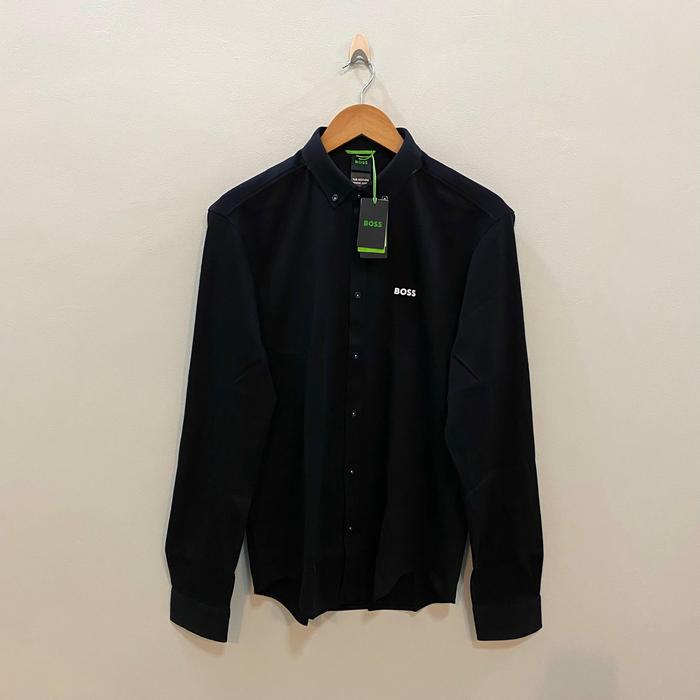 HUGO BOSS BIADIA R LONG SLEEVE SHIRT BLACK