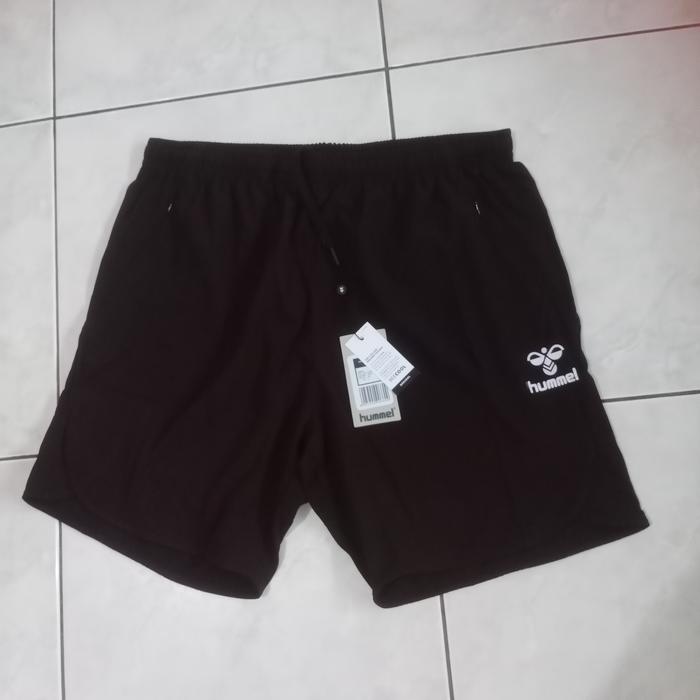 Celana Hummel Hitam Black / Real Navy Kuro Mens Short 3410022 Size XL