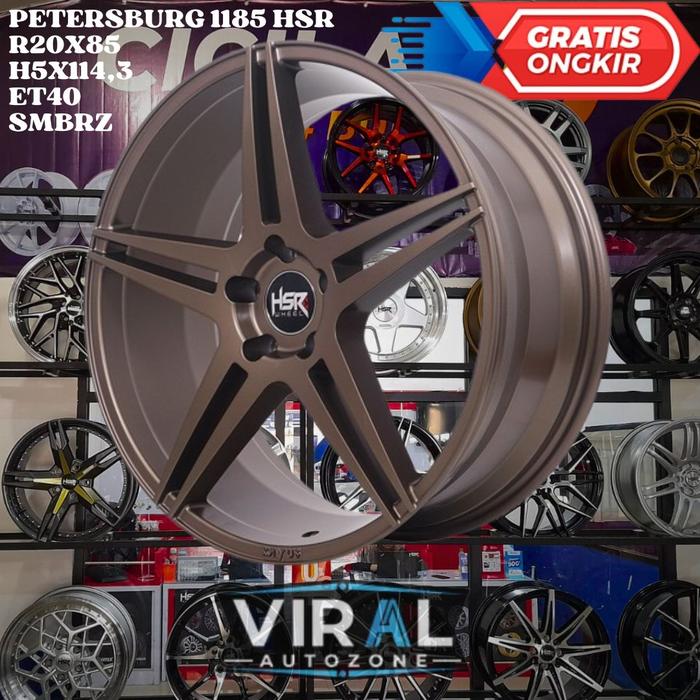 Velg Mobil R20 Bronze dop HSR PETERSBURG Ring 20 untuk CRV Mazda 5 Juke