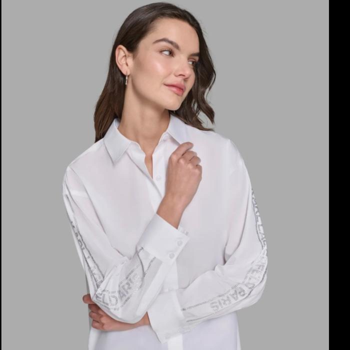 karl lagerfeld kemeja wanita OF 111 original white