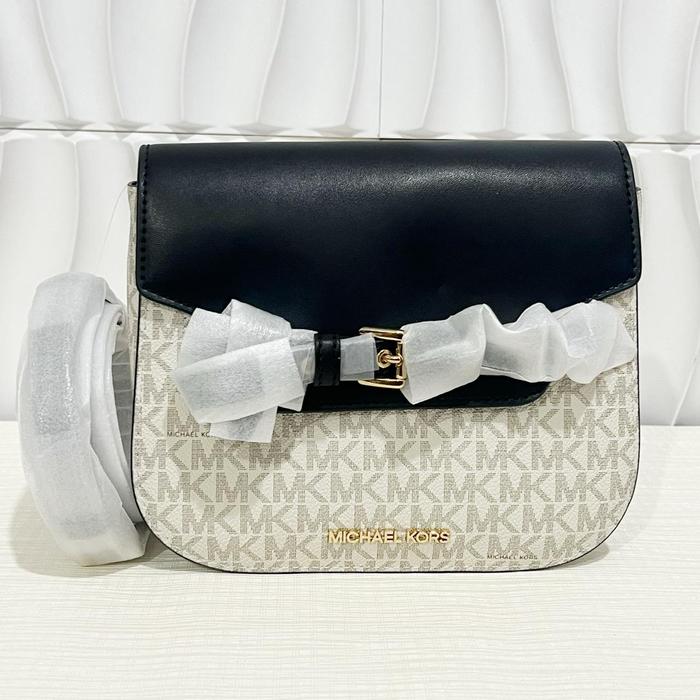tas wanita mk emilia small saddle crossbody ij