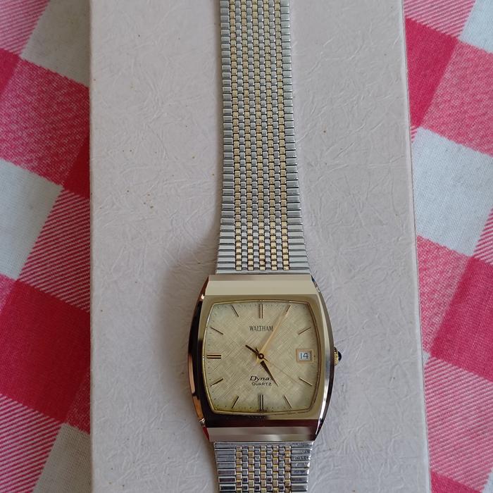 jam tangan waltham dynax tank quartz original