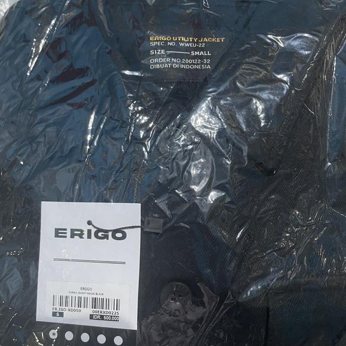 Erigo parka Jacket Black unisex