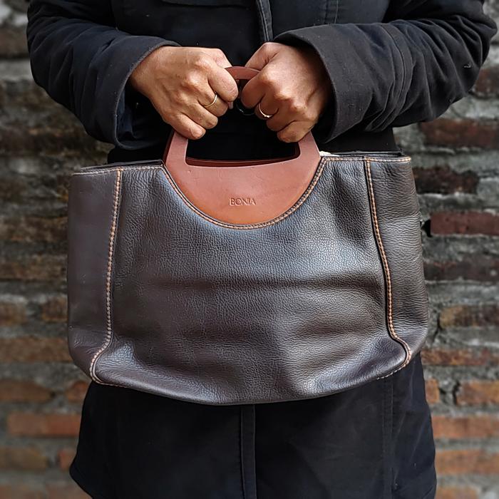 tas bonia kulit branded keren bagus murah handbag preloved