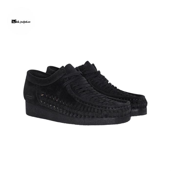 CLARKS WALLABEE x SUPREME FW21 Woven Black