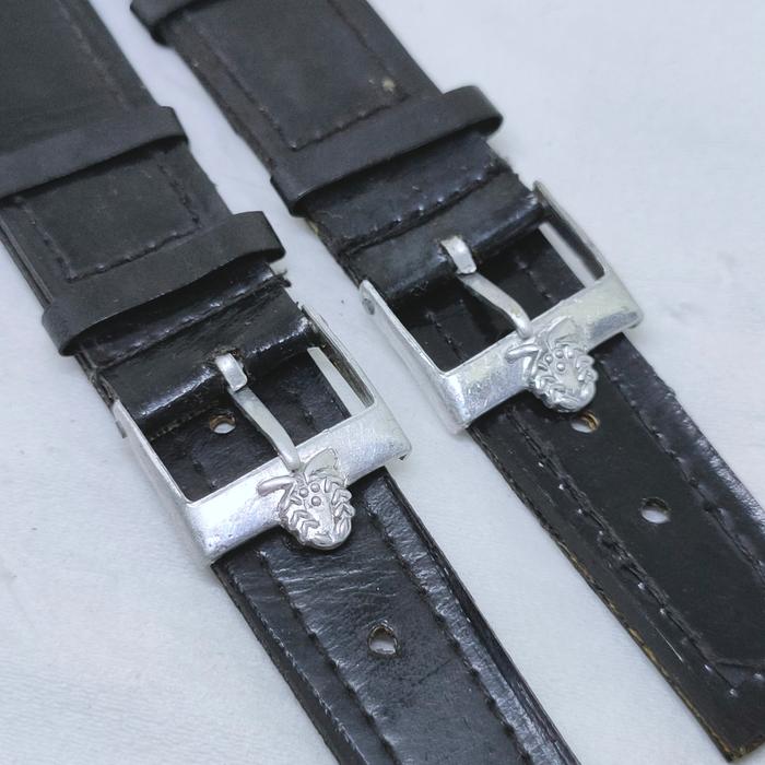 Titus buckle strap vintage NOS part arloji lawas jam tangan antik solvil et titus leatherstrap klasi