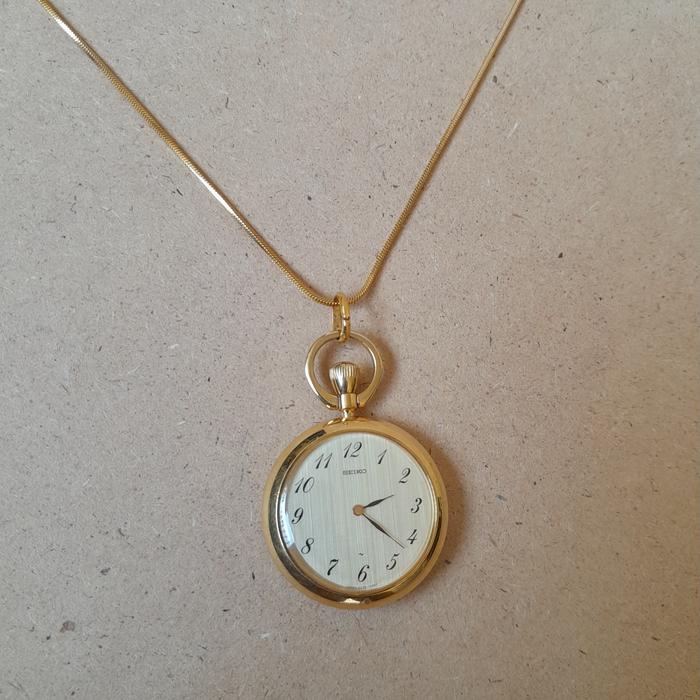 Jam saku / Jam kantong / Pocket watch / Liontin Seiko manual winding 2220 0580 JDM