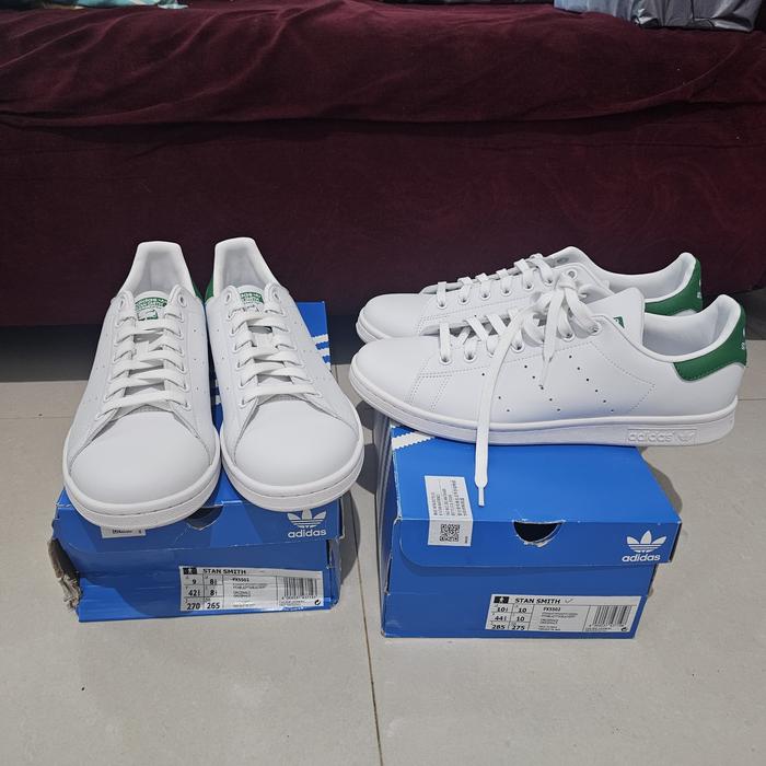 adidas original Stan Smith leather white green bnib resmi
