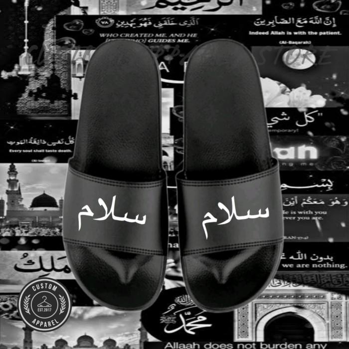 Sandal Slop Distro - Salam Arabic Kaligrafi