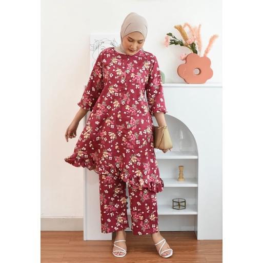 [READY] SETELAN SUNLY TUNIK TGN 3/4 CLN PJG UK 5L (JUMBO)