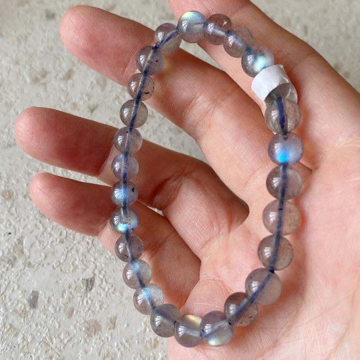 Gelang batu labradorite 8mm.