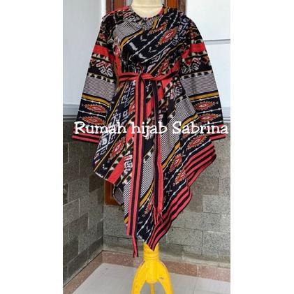 [DISKON] SABRINA TENUN FREYA TUNIK WARNA DARK TERAKOTA