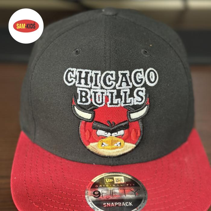 Topi Chicago Bulls x Angry Bird Osfm Koleksi Pribadi Original Fit Snapback Baru No Tag Exklusif NBA 