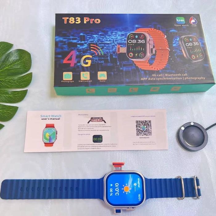 Jam Tangan Hp 4g Game Smartwatch Sim Card Wifi Monitor Detak Jantung Smart Watch Pria Wanita Kesehat