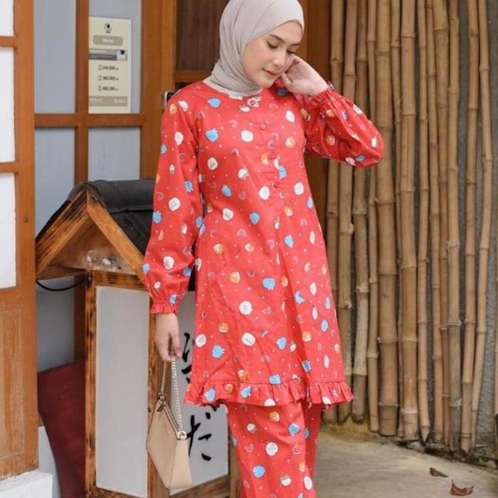 [NEW] SETELAN TUNIK SUNLY TGN PJG UK 18-24