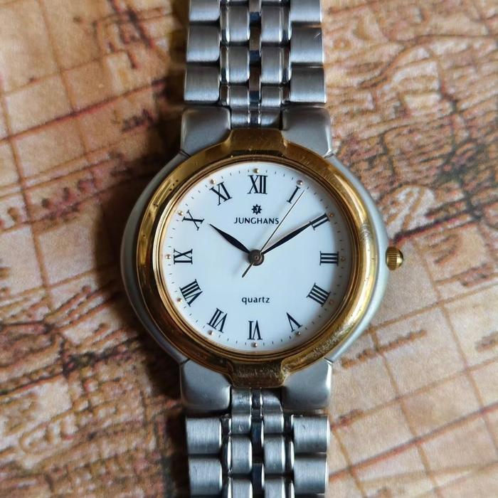 Jam Pria Junghans Germany Two Tone Romawi