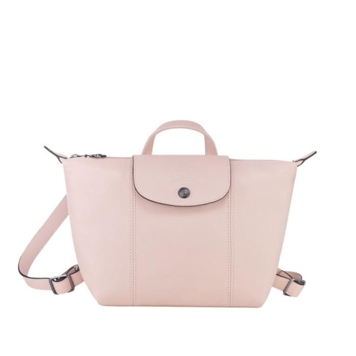 Le Pliage Cuir Backpack Rose Pale (10150757P53) 100% Authenticity