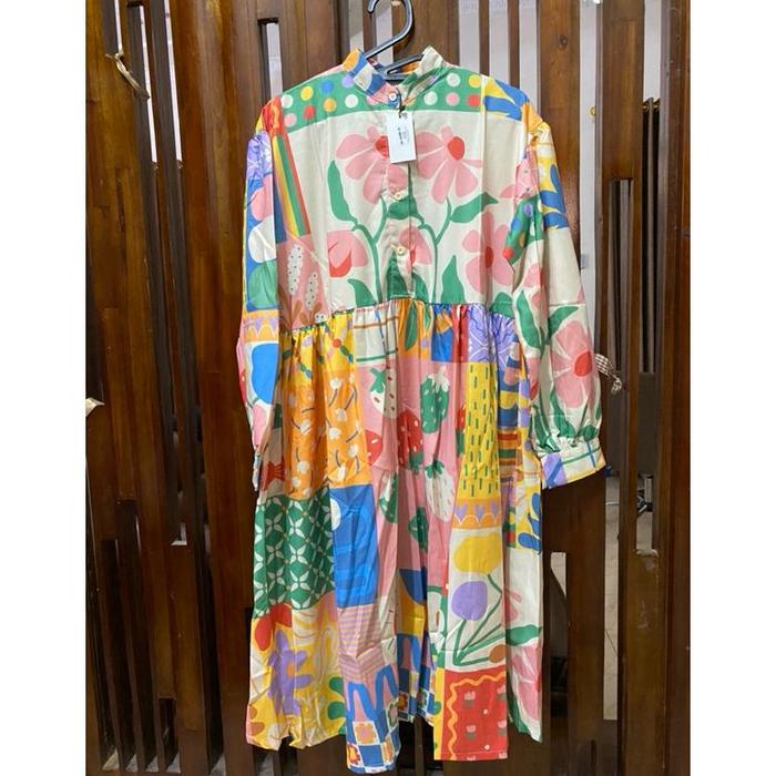[GARANSI] NEW NADJANI DRESS TAHIRA PINK BUKAN PL TUNIK NADJANI TUNIC RM BA BJ WK VZ ZS BNB