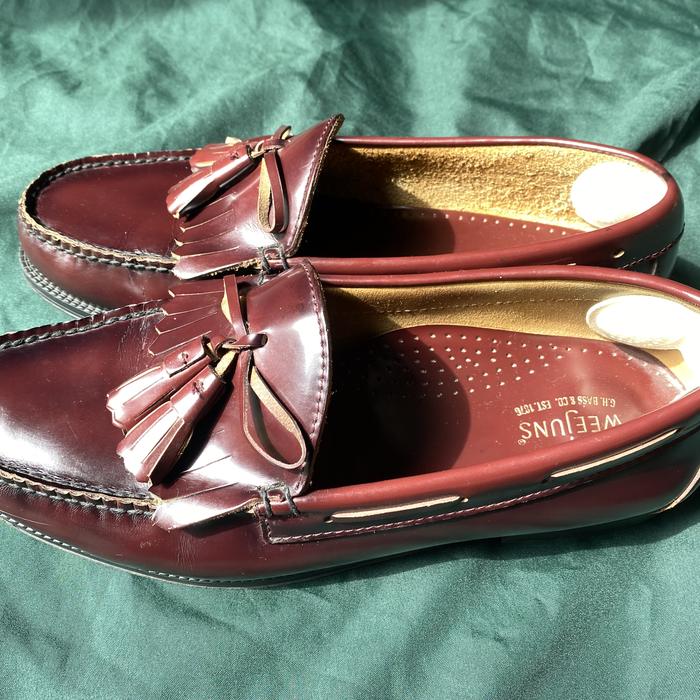 Authentic G.H.BASS WEEJUNS layton moc kiltie loafers