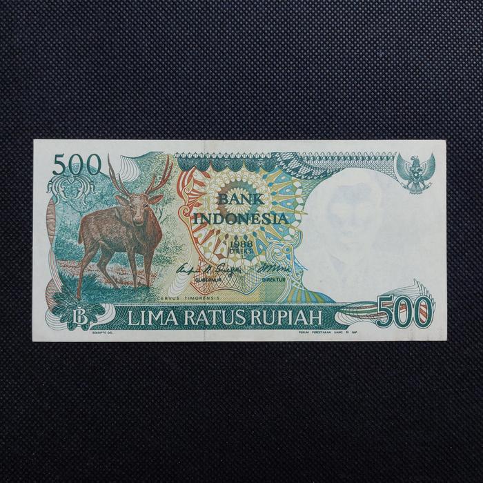 Uang Kuno 500 Rupiah Rusa/Kijang Tahun 1988