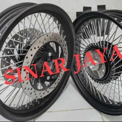 velg jari seribu depan double cakram custom benelli xsr mt25 dll